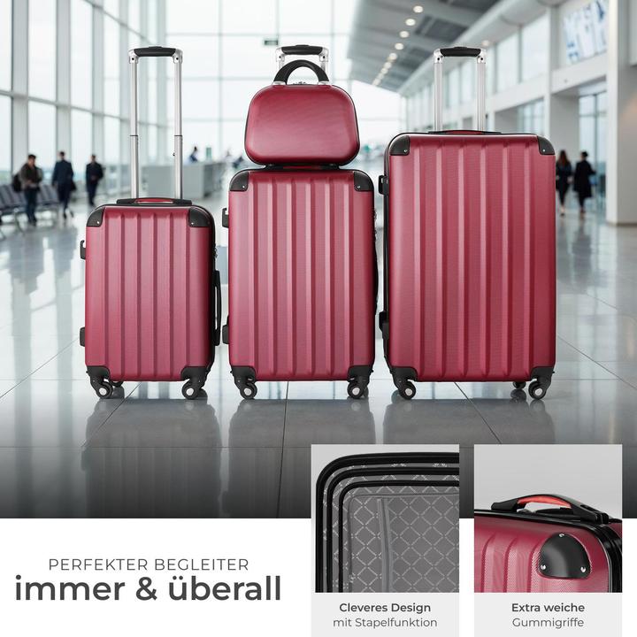 Image du produit tectake Valise à coque dure (90 l, Bagage à main (jusqu'à 50l), M (50 - 90l), L (90 - 115l))