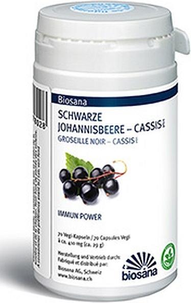 Actual product image Biosana Black Currant Cassis plus 410mg (70 Piece, Capsules, 28 g)