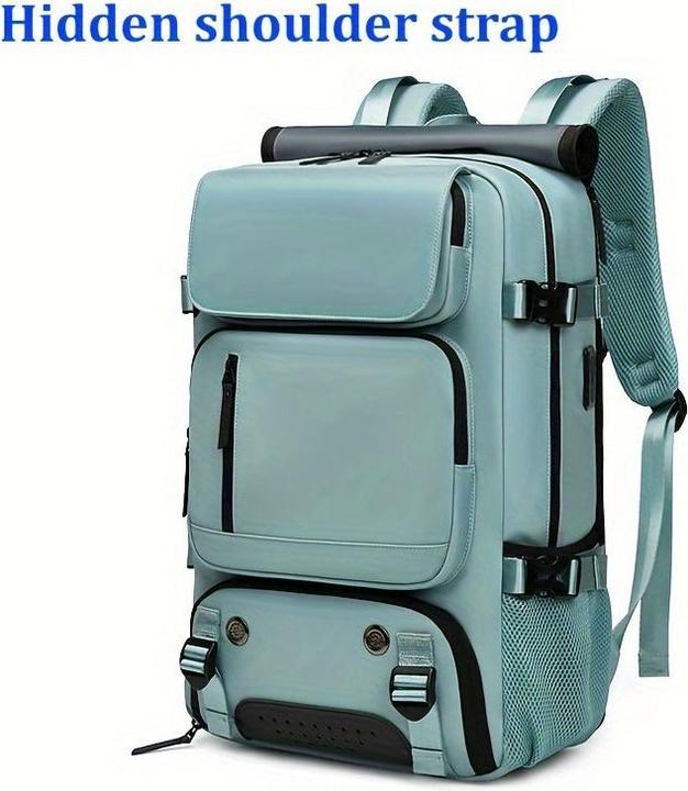 Produktbild Only-Bags.Store Wasserdicht 40.64 Cm Business Laptop Rucksack, Reise-Rucksack mit separater Schuhtasche, Outdoor