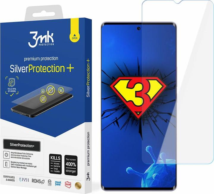 Image du produit 3MK Silver Protect+ Infinix Zero Ultra 5G, Folia Antymikrobowa montowana na mokro (1 pièce(s), Infinix Zero Ultra)