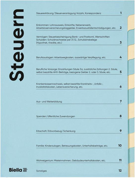 Actual product image Biella Folder Taxes (A4, 1 x)