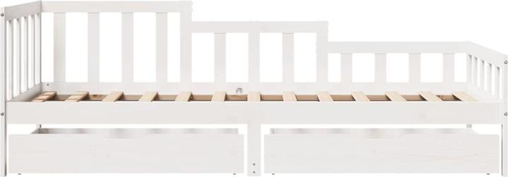Produktbild VidaXL Tagesbett Gästebett Bettsofa Schlafsofa Schubladen 90x190cm Massivholz (90 x 190 cm)