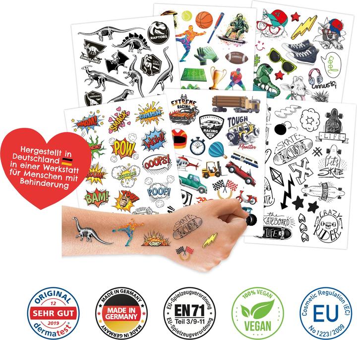 Actual product image Papierdrachen 100 Kindertattoos