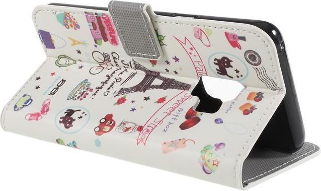 Produktbild MU Classic Leder Bookcover Hülle mit Muster (Samsung Galaxy S9+)