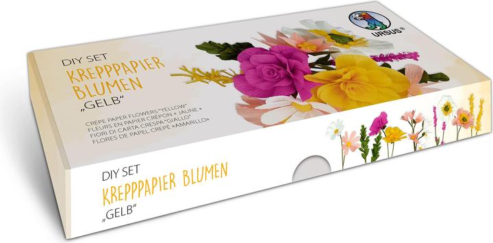 Ursus DIY Set Krepppapier Blumen 27030001F gelb (1 x)