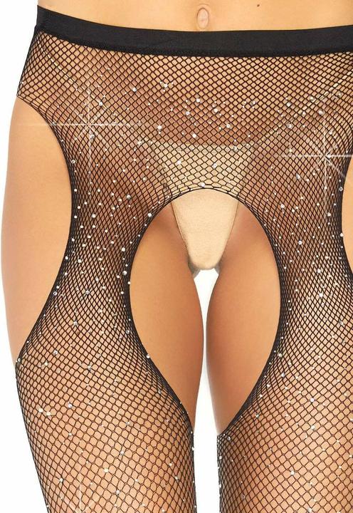 Actual product image Leg Avenue Crystalized Fishnet (One size)