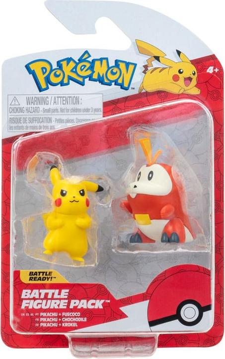 Image du produit Jazwares Pokémon Gen IX pack 2 figurines Battle Figure Pack Pikachu & Chochodile 5 cm
