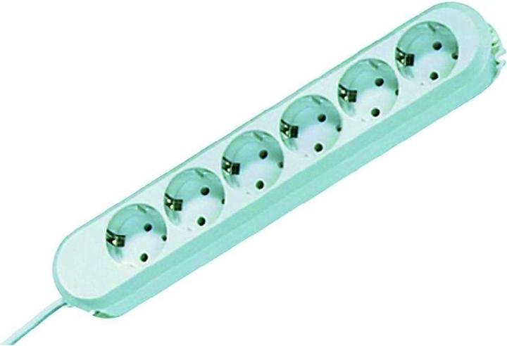 Image du produit Bachmann Bloc multiprise Smart 6x blanc 5m 5,0 m câble d'alimentation, vissé (vis réutilisables) reconnecter (6 x, CEE 7/3, 5 m)