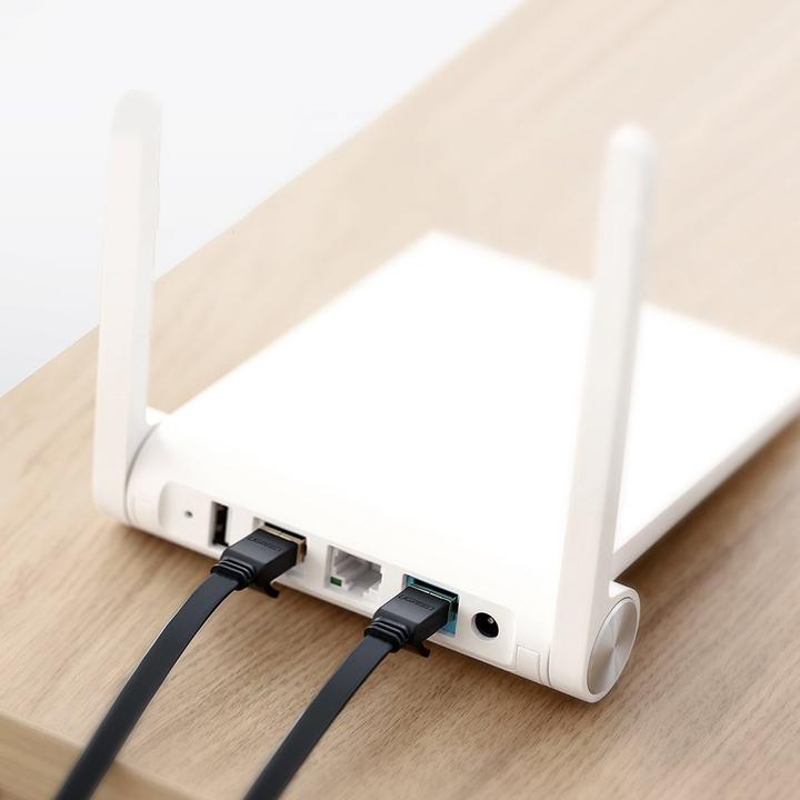 Image du produit Ugreen NW106 Ethernet RJ45 Plochý síťový kabel, Cat.7, STP, 3m (černý) (STP, CAT7, 3 m)