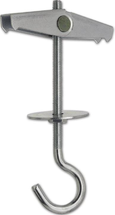 Produktbild Lüsebrink Federklappdübel KDH 4 mit Gewindehaken, Muttern und Scheiben, Dübel M4 x 70 mm (50 Stk.)