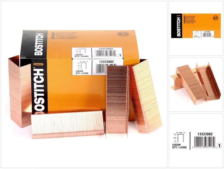 Image du produit Bostitch Lot de 2000 Agrafes Carton 22 mm pour agrafeuses DSA-3522-E / DS-3522-E / MS-3522-E / T5414 (1 x)