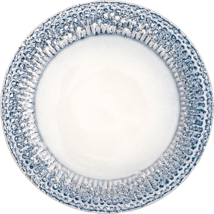 Actual product image Greengate Alice breakfast plate ripple blue 23cm (1 x, 23 cm)