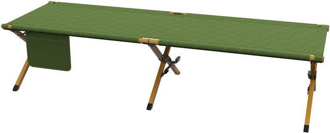 Produktbild Swisshandel24 Sonnenliege Klappbar Gartenliegestuhl mit Seitentasche, Relaxliege Oxford, Dunkelgrün, 196x64x45cm (196 cm)