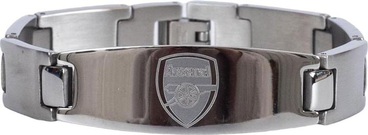 Arsenal FC Ovaler Teller Armband Gebürsteter Edelstahl (100% synthetisches Material)