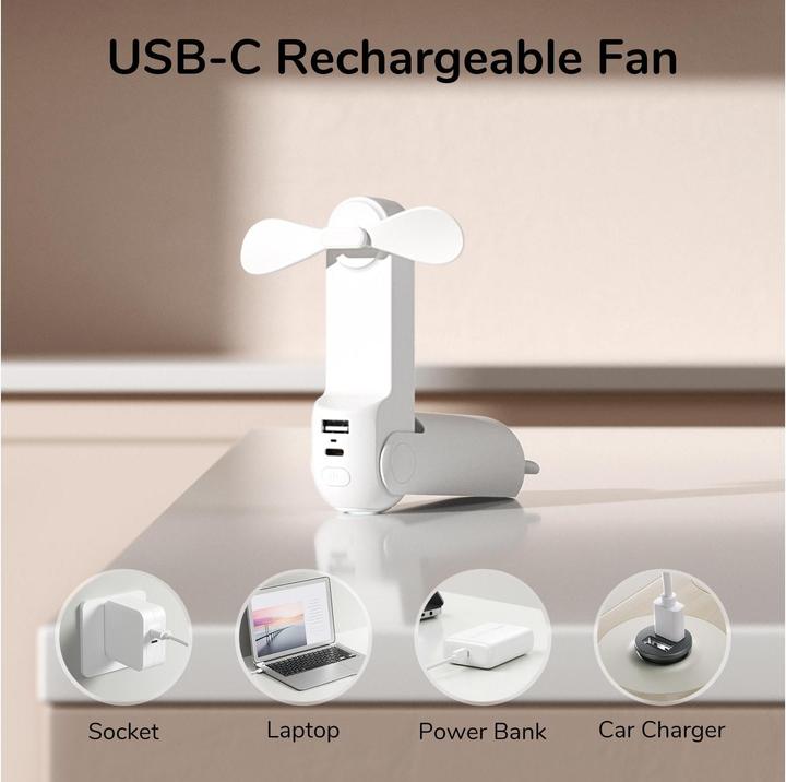 Actual product image Jisulife Handheld Fan Life 8 Plus
