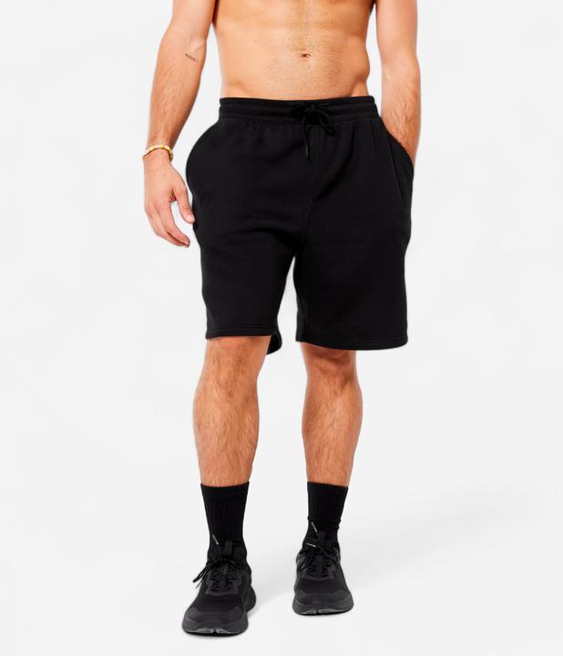 Domyos Shorts Herren Baumwolle - schwarz