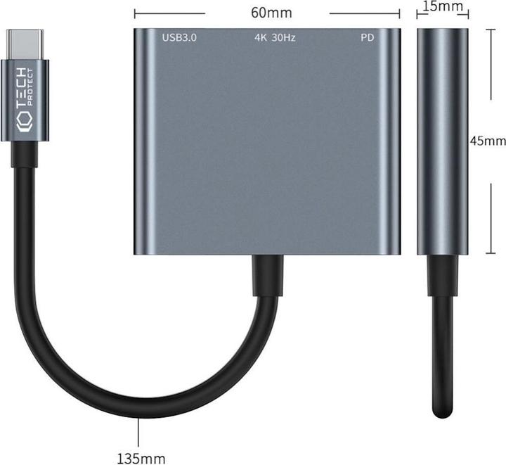 Image du produit Tech-Protect V1 (USB-C, 3 Ports)