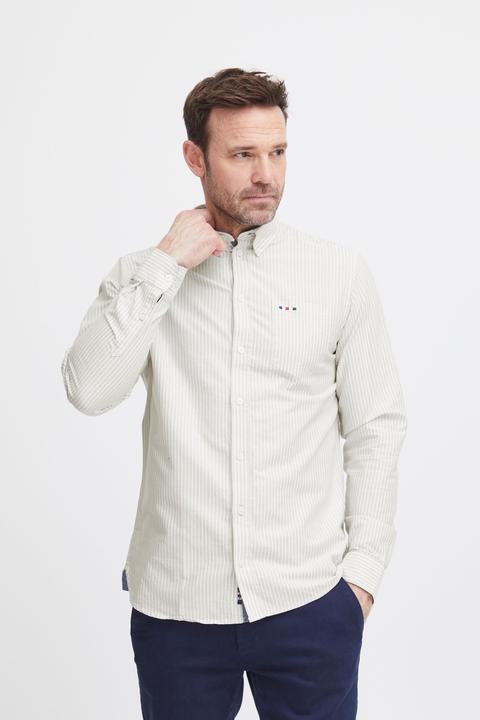 Actual product image FQ1924 FQSteven stripe oxford LS shirt 21900612 (M)