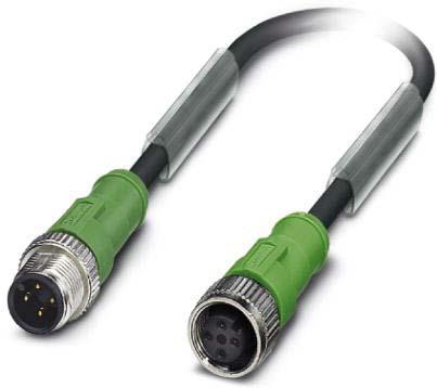 Actual product image Phoenix Contact 1668360 Sensor/actuator cable 0.6 m (SAC-4P-M12MS/ 0.6-PUR/M12FS)