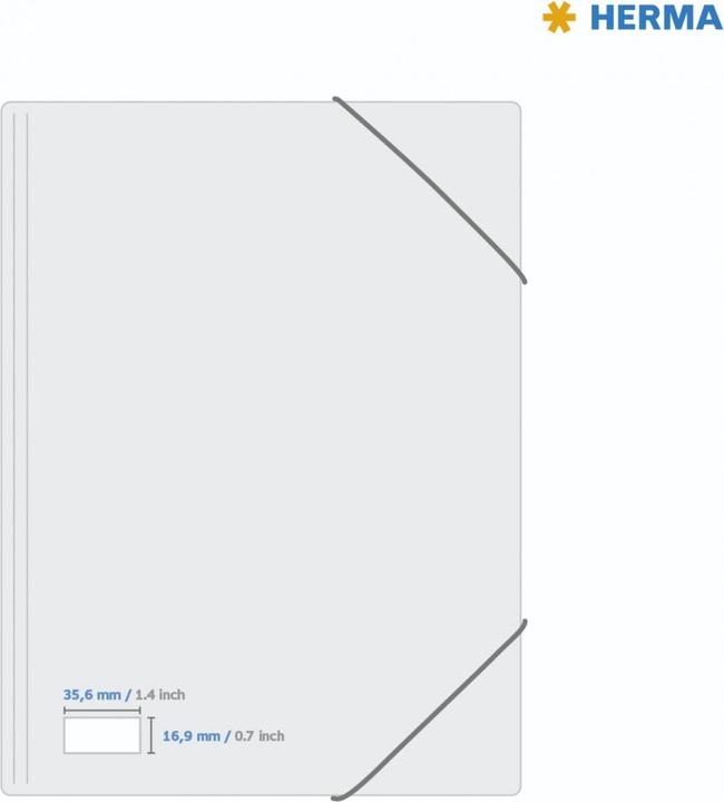 Actual product image HERMA A4 removable labels