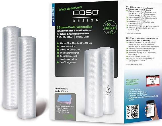Actual product image Caso 6 Stars Professional Vacuum Rolls 1247 2 pcs (2 x)