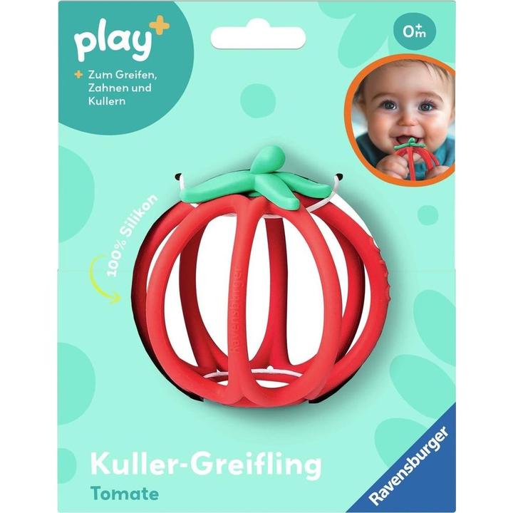 Image du produit Ravensburger Jouet à billes Play+ : Tomate - Aide à la dentition, jouet en silicone pour bébé de 0 mois et plus