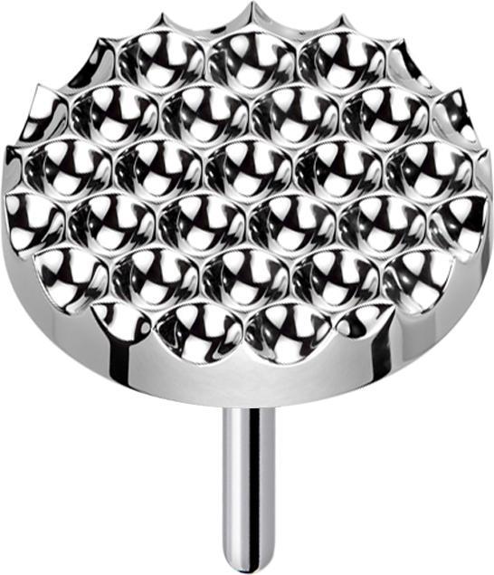 Immagine prodotto Star Piercing Disco diamantato a puntini Threadless, argento (Titanio G23)