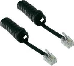 Image du produit Konnix Câble RJ9 spirale noir extensible 2m