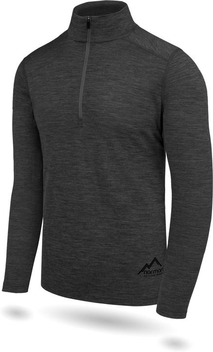 Actual product image Normani Herren Merino Langarm mit 1/4 Zipper Canberra - 1583 (6XL)