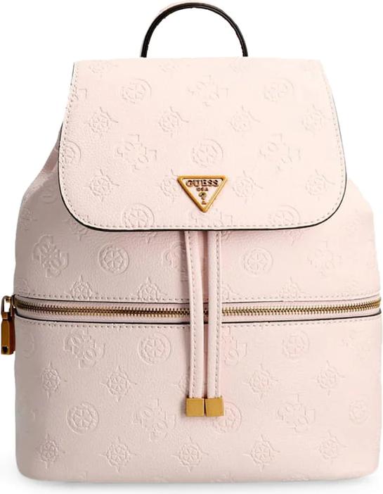Actual product image Guess Helaina, Polyurethane, Textile Backpack, Light Pink, Lined Compartme