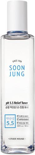 Actual product image Etude House Soon Jung PH 5.5 Relief (Tonic water, 180 ml)