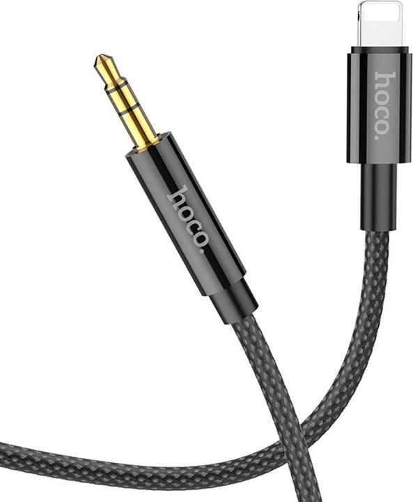 Actual product image Hoco Lightning to 3.5mm UPA19, 1m, black (1 m, Lightning)
