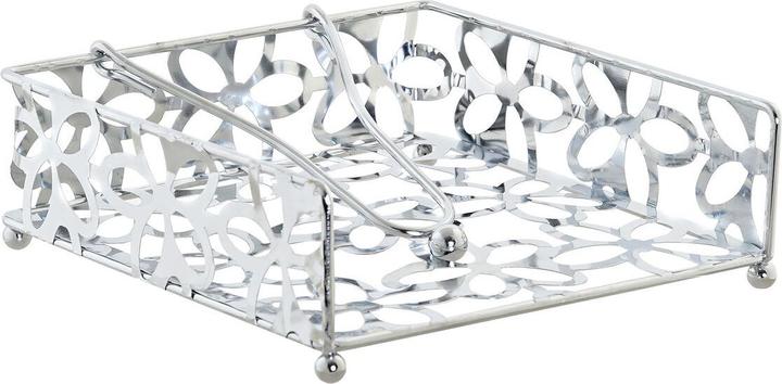 Image du produit DKD Home Decor Serviettenring Margerite Silberfarben Metall Kunststoff 18 x 19 x 6 cm