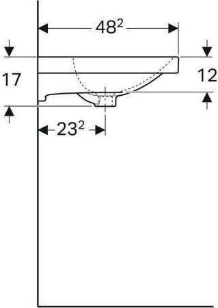Produktbild Geberit Waschtisch Acanto 65 cm wei 500621012 (480 mm, 650 mm)