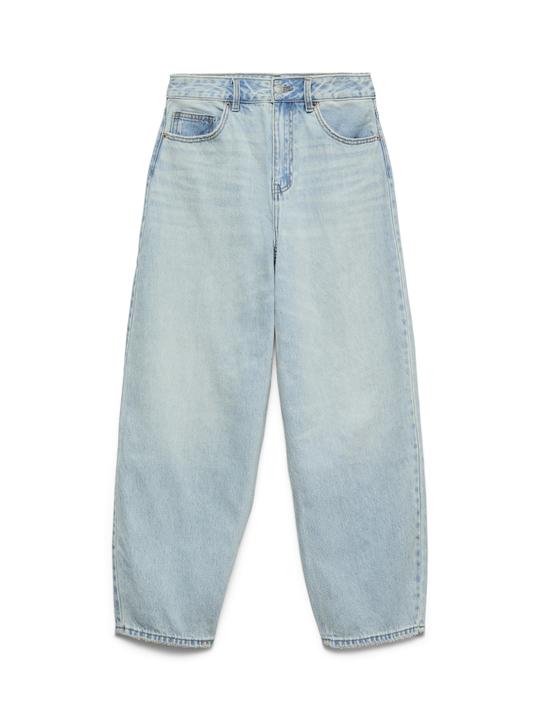 Vero Moda VMBILLIE Hohe Taille Barrel Fit Jeans Mom Jeans (26)