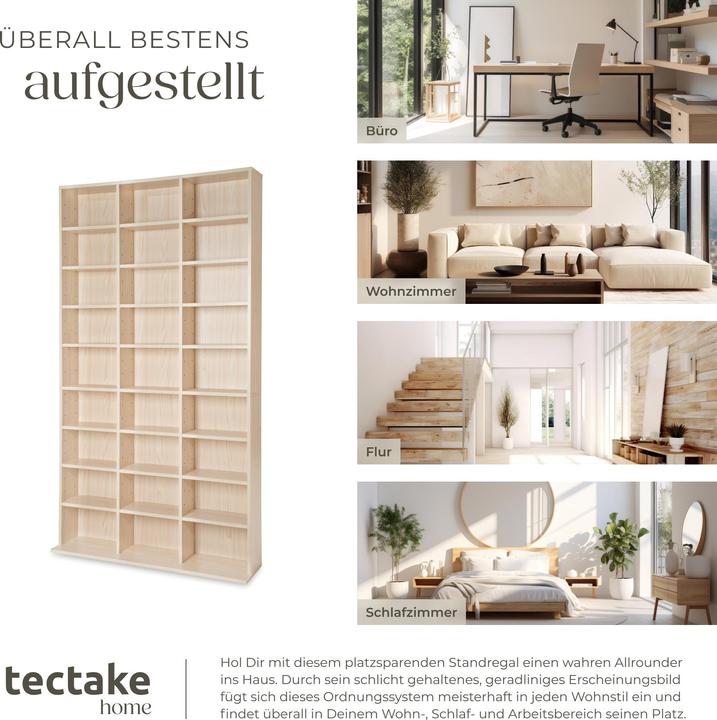 Immagine prodotto tectake CD (102 x 23,5 x 180 cm)