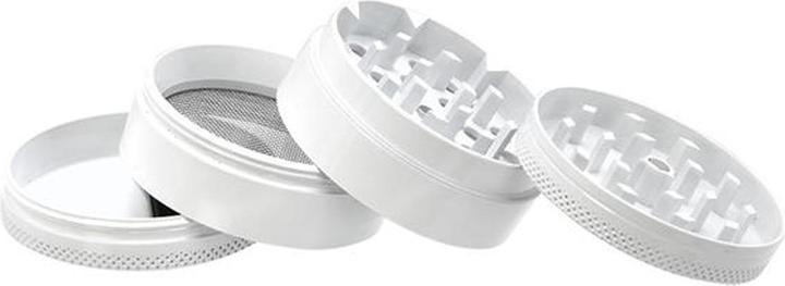 Image du produit V Syndicate Europe CNC Grinder White Unicorn Bong 4 Parts 50mm