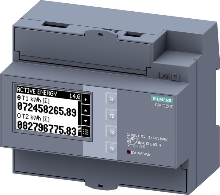 Immagine prodotto Siemens Misuratore di potenza digitale, 65A, Modbus 230Vac