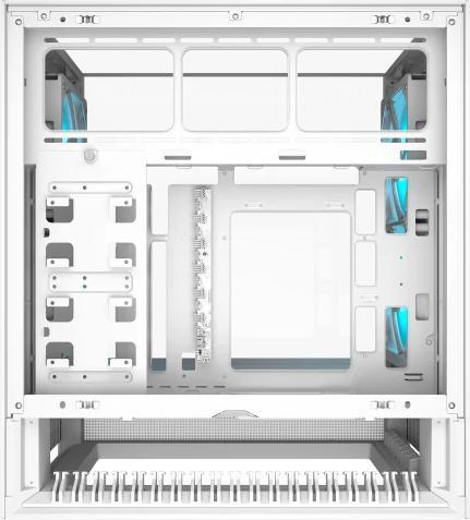 Actual product image Cougar Gehäuse Midi-Tower OmnyX, ARGB, Weiss (mATX, Mini-ITX, ATX)