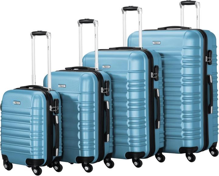 Zelsius 4-tlg. Hartschalenkoffer Set (Handgepäck (bis 50l), M (50 - 90l), L (90 - 115l))