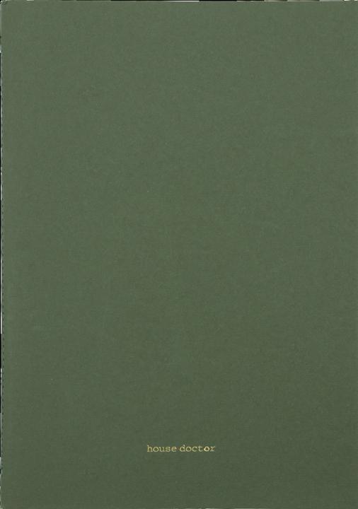 Produktbild House Doctor Notizbuch, HDDraw, White/Turqouise/Green