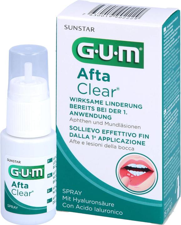 Actual product image GUM SUNSTAR AftaClear Spray (15 ml, Mouth spray)