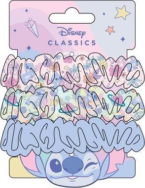 Produktbild Disney Stitch Hair Scrunchies for Girls and Women, Non-Slip and Soft Ponytail Holder - 3 Scrunchies (Haargummi)