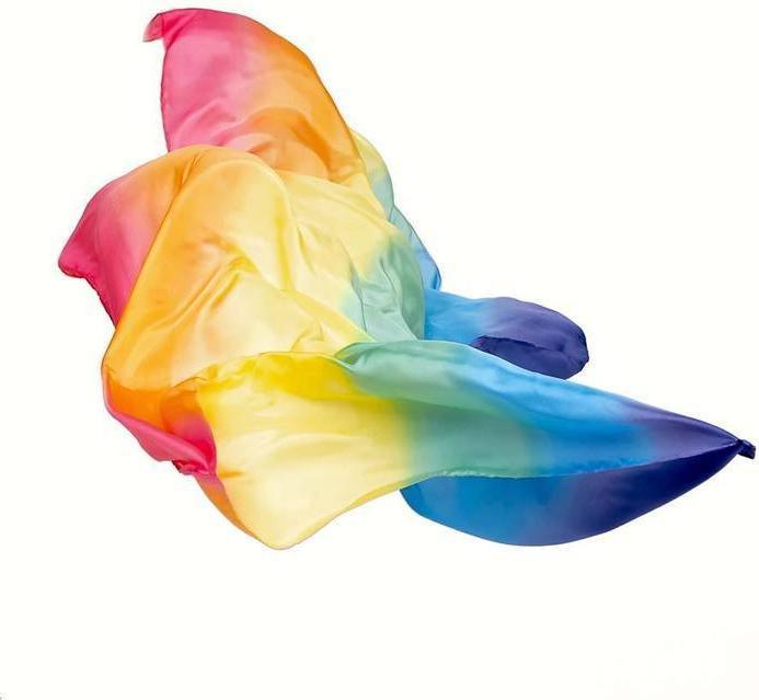 Produktbild Sarah's Silks Seidenspieltuch «Regenbogen» XXL