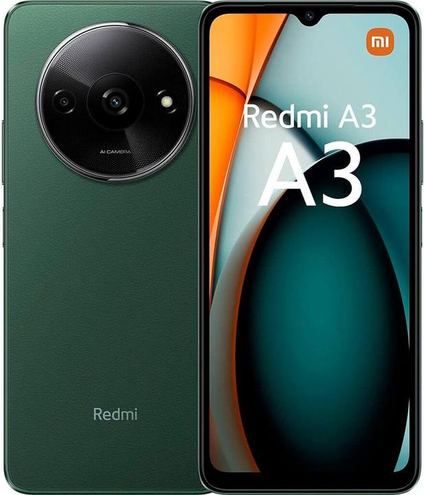 Image du produit Xiaomi Redmi A3 (64 Go, Forest Green, 6.71", Double SIM, 8 Mpx, 4G)