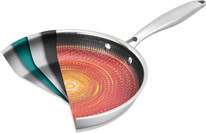Immagine prodotto Bratmaxx Bratpfanne Silber 20 cm, Material: Aluminium, Edelstahl (Padella per friggere, Alluminio)