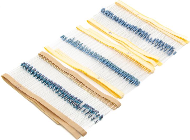 Image du produit Purecrea Kit de résistance 300 pcs. 220/1K/1MOhm 1/4W 1% de précision (Résistance)