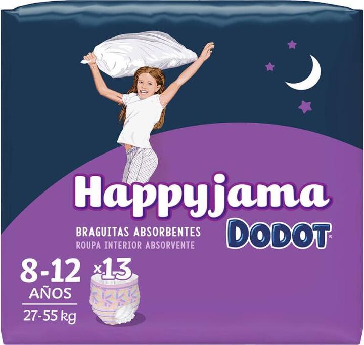 Actual product image Dodot HAPPYJAMA NIÑA T-8 braguita 8-12 años 13 u (Size 8, Pack, 13 Piece)