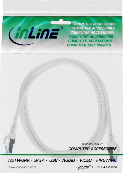 Produktbild InLine Patch-Kabel RJ-45 (M) bis RJ-45 (M) (S/FTP, CAT6a, 1.50 m)