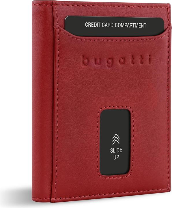 Actual product image Bugatti Secure Slim - RFID credit card holder with Viennese coin pocket